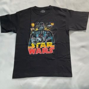 Star‎ wars Darth Vader print t-chirts black youth boys size L 14/16